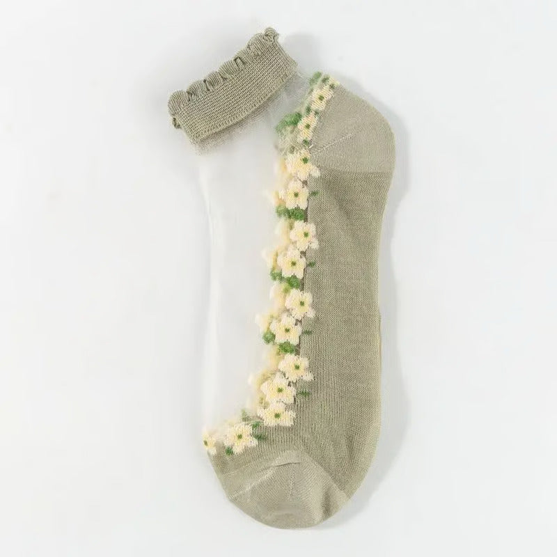 Elegant Lace Socks | Buy 5 Pairs, Get 5 Pairs FREE