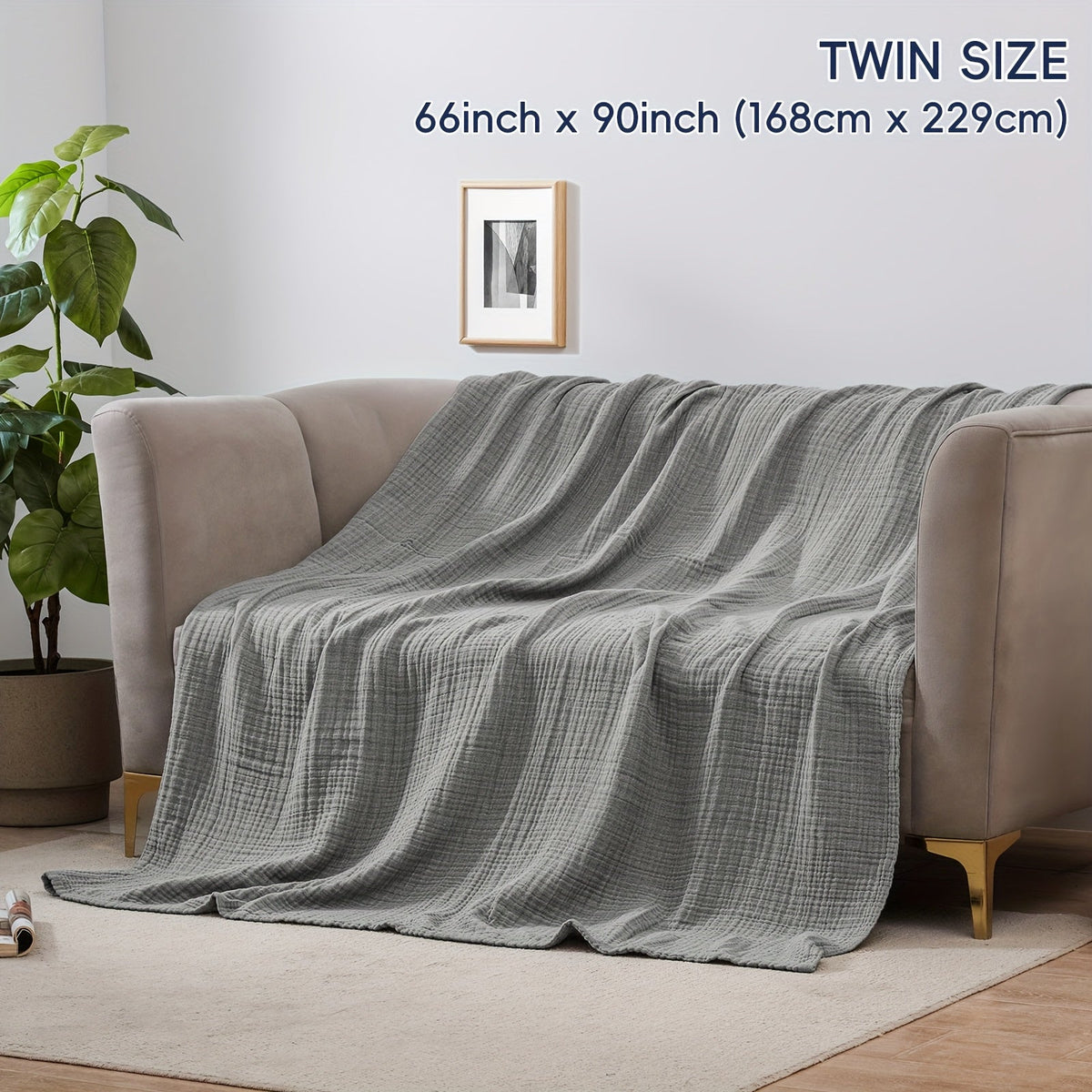 Ultra-Soft Cotton Blanket for Breathable Everyday Comfort