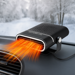 Portable 12V USB Car Heater & Window Defroster - Black