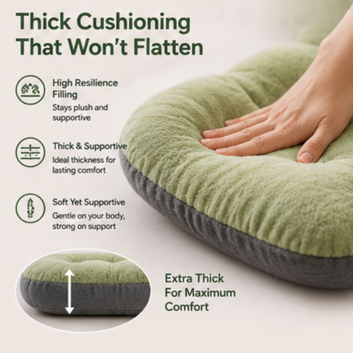 Ergonomic Coccyx Cushion for Comfortable, Pain-Free Sitting