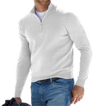 Elegant and Refined Men's Pullover with Zipper