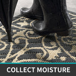 Low Profile Indoor Mat Entryway Rug Non-Slip - 1 Piece