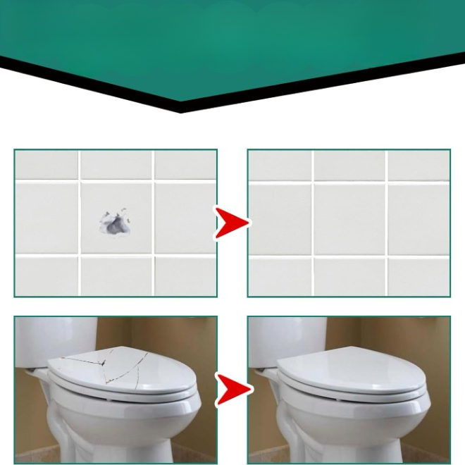 Quick-Drying Tile Repair Paste for Cracks, Chips, and Grout