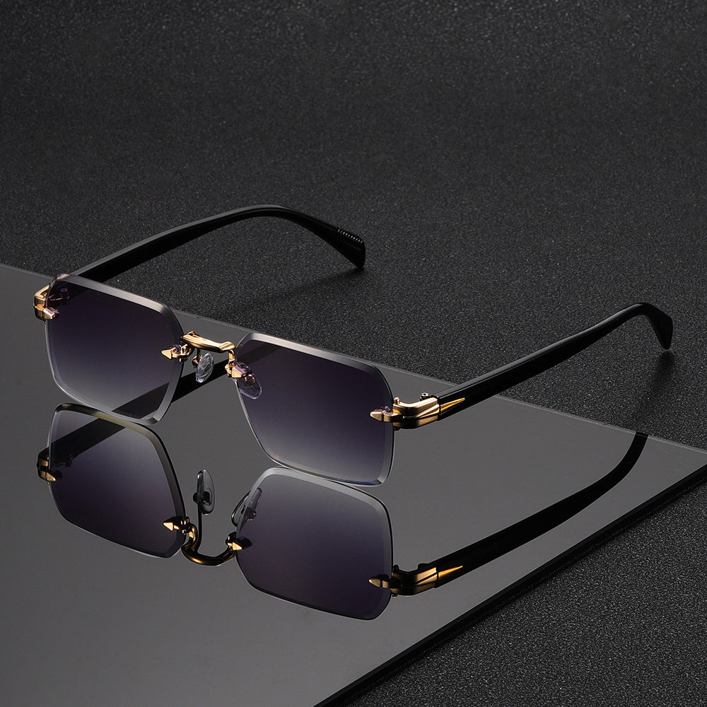 Stylish Rimless Square Glasses for Men – A Perfect Blend of Elegance and Comfort