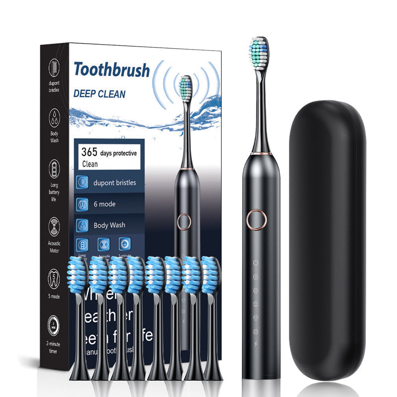Sonic Electric Toothbrush | 6 Modes & IPX7 Waterproof | Available in White, Black, Pink
