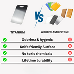 100% Medical Grade Titanium Cutting Board
