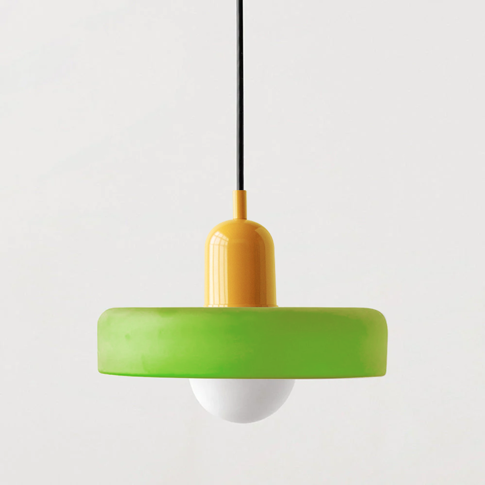 Artistic Bauhaus Pendant Light – Warm Light Hanging Lamp