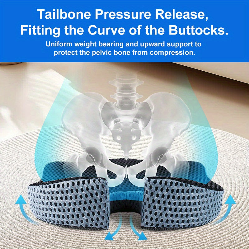 Ergonomic Triangular Car Seat Cushion – Memory Foam Comfort