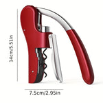 Ergonomic Corkscrew – Effortlessly and Safely Open Wine Bottles for Home and Hospitality Use