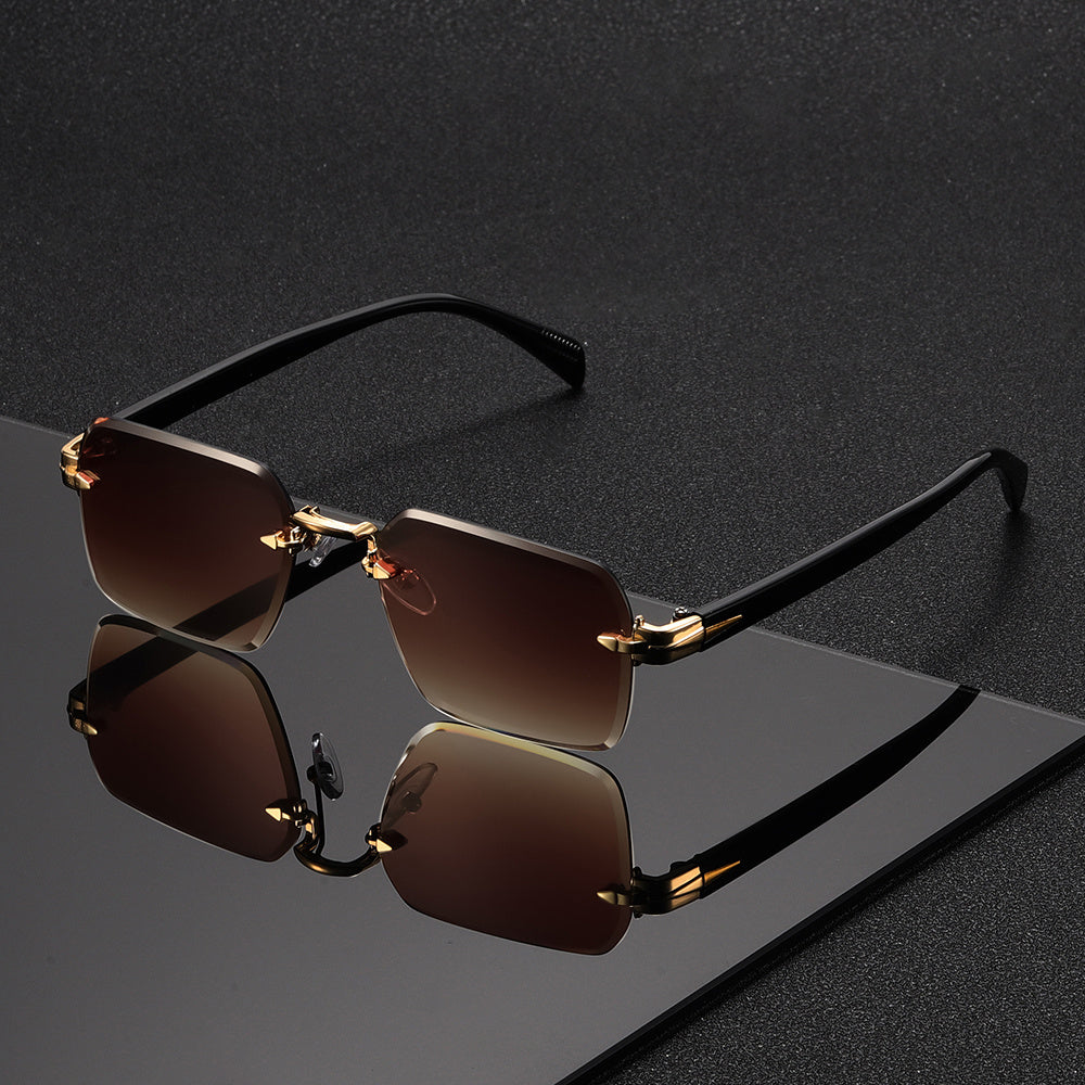 Stylish Rimless Square Glasses for Men – A Perfect Blend of Elegance and Comfort