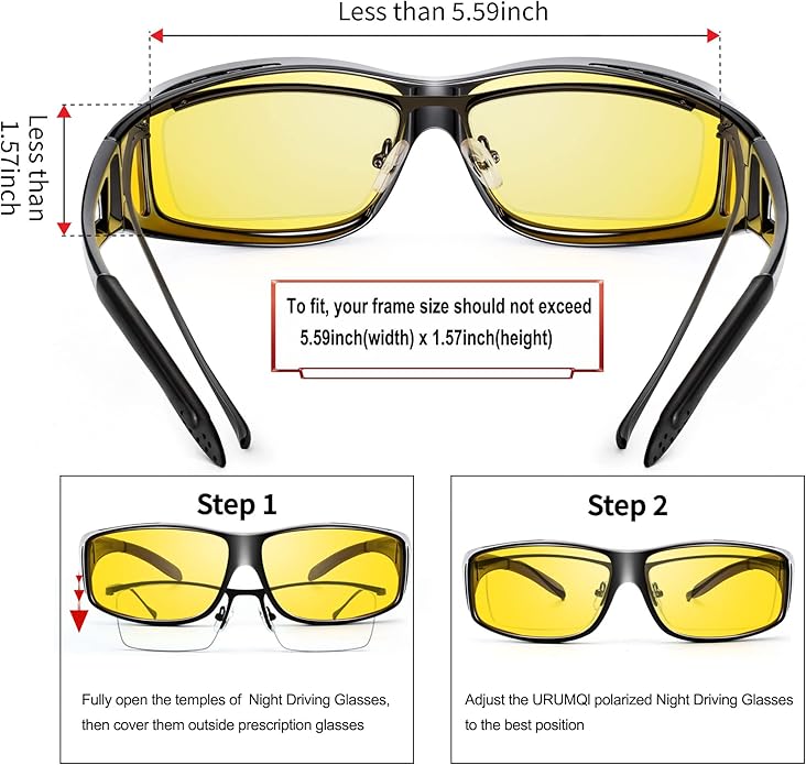 Night Driving Glasses | Anti-Glare, Lightweight, Perfect for Low Light Conditions