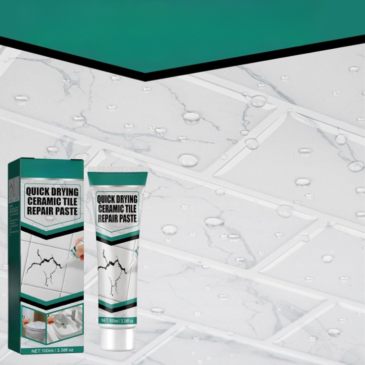 Quick-Drying Tile Repair Paste for Cracks, Chips, and Grout