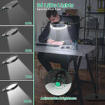 Full-Sided Magnifying Glass with LED Light – Hands-Free Reading Aid for Books, Crafts, and Hobbies