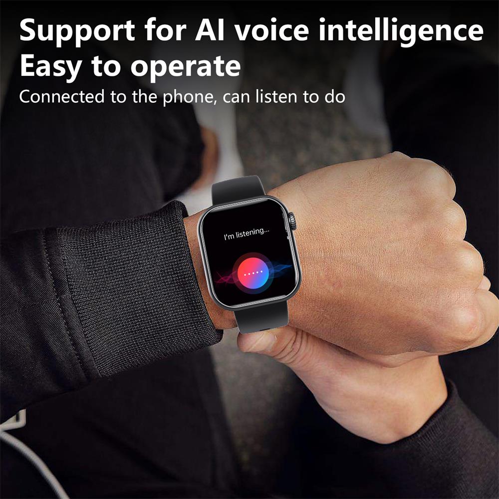 Waterproof Smartwatch with Blood Sugar, Blood Pressure, Blood Oxygen, and Sleep Monitoring Features