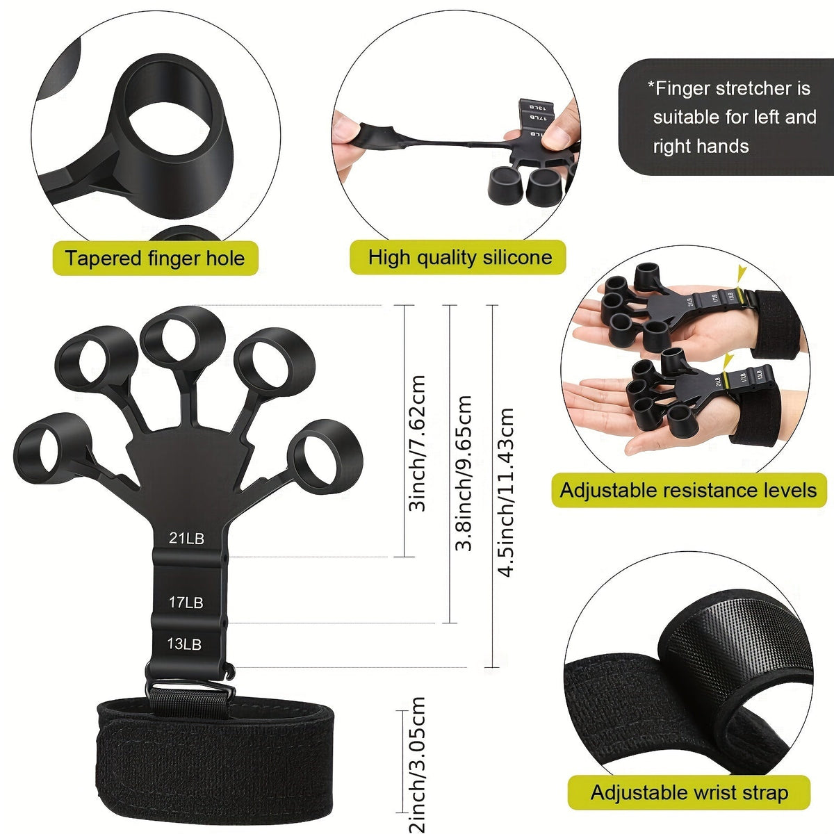 5-in-1 Hand Trainer Set for Strengthening Hands and Forearms