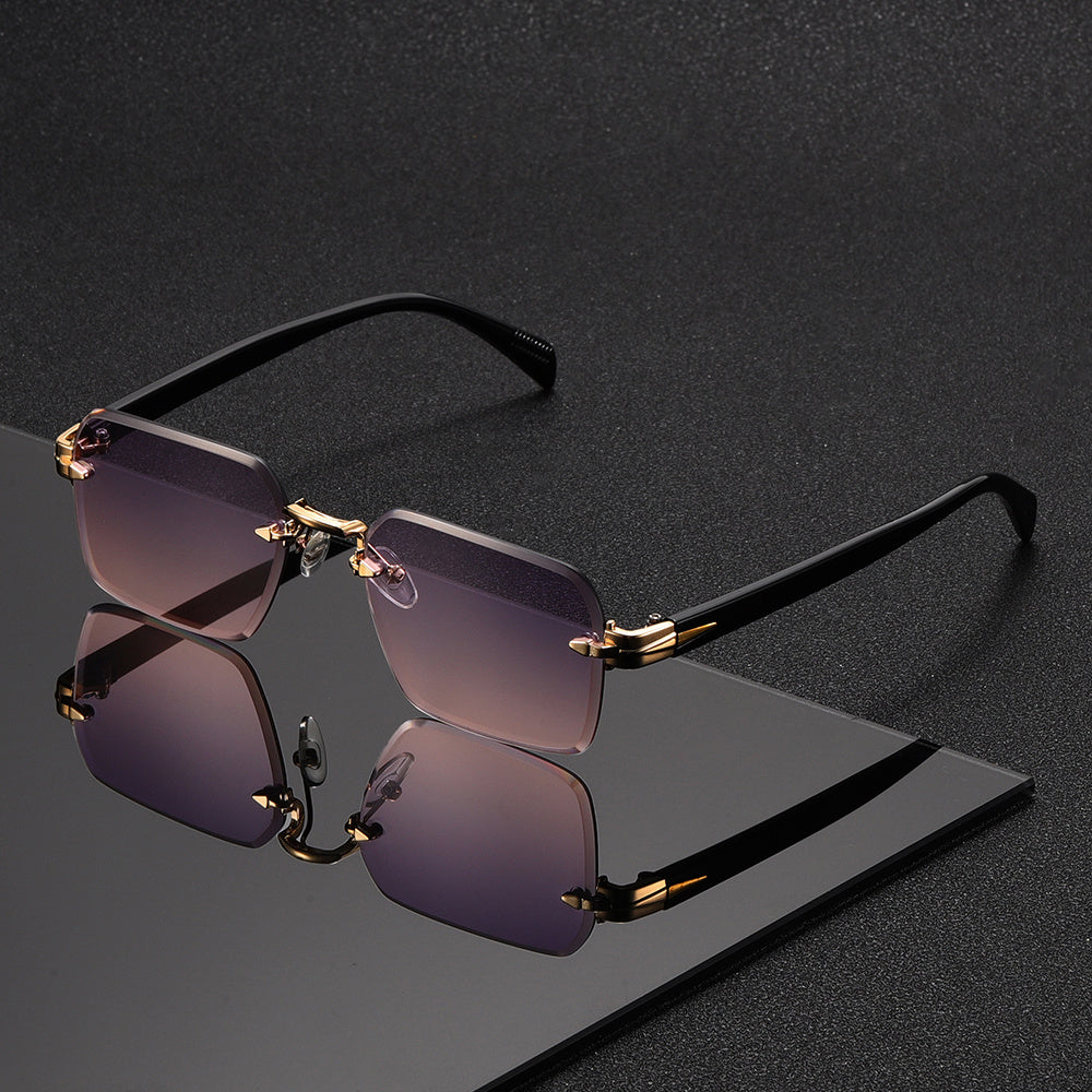 Stylish Rimless Square Glasses for Men – A Perfect Blend of Elegance and Comfort