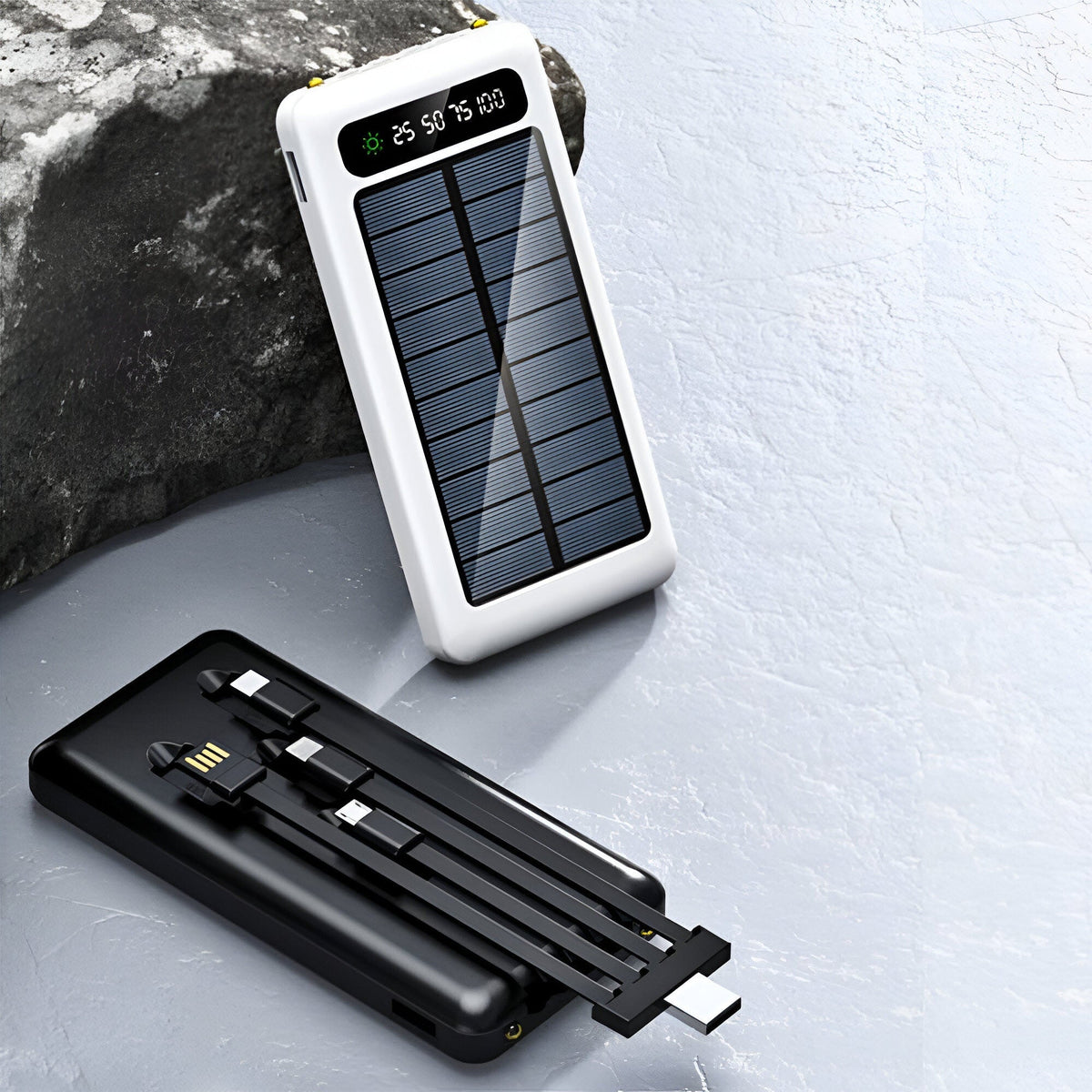 High-Capacity 20,000mAh Solar Power Bank – Quick Dual Charging