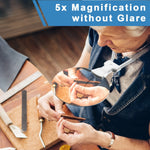 5X Magnifying Glass Pro – Hands-free Adjustable Neck Loupe for the Elderly and Visually Impaired – Ideal for Reading, Sewing, Crafting, and Inspection