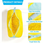 Heavy-Duty Shoe Washing Machine Bag with Zipper & Soft Protective Lining