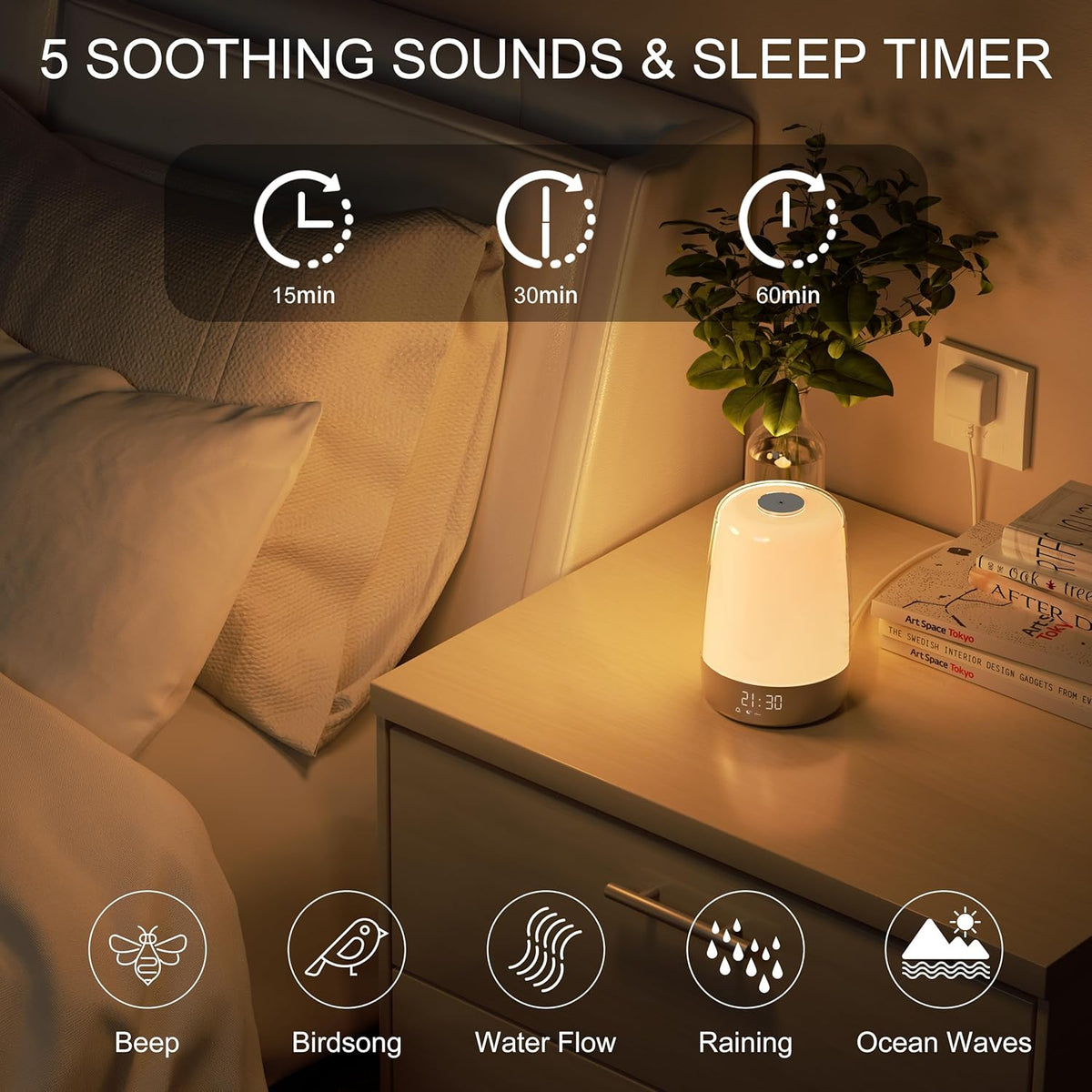 Sunrise & Sunset Wake-Up Light | USB-C Rechargeable