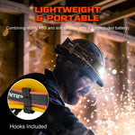 Rechargeable Headlamp 1000 Lumens, 230° Wide Angle, Waterproof, 2-Pack, Orange