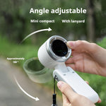 Portable Turbo Handheld Fan – 3-in-1 USB Rechargeable with 5 Speed Settings