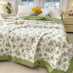 Lightweight Floral Summer Quilt for Breathable Sleep Comfort