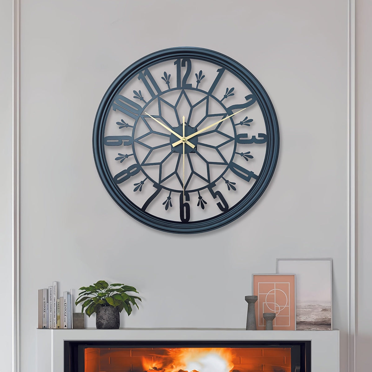 Silent Vintage Clock – Elegant Wall Accent