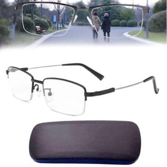 Intelligent Progressive Glasses | Multi-Zone Auto-Adaptive Lenses | Blue and UV Light Filtering | Comfortable Design