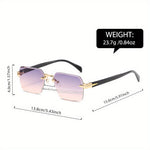 Stylish Rimless Square Glasses for Men – A Perfect Blend of Elegance and Comfort