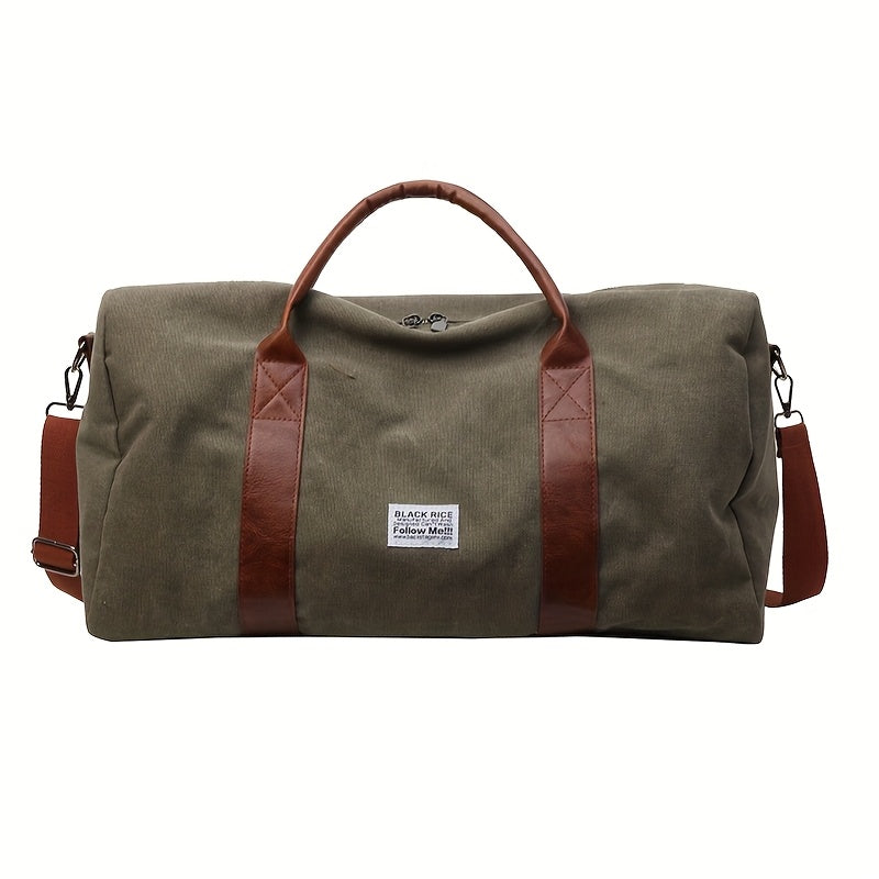Large Capacity Vintage Washed Travel Duffel Bag - Multi-Purpose Organizer
