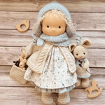 Handmade Cotton Waldorf Doll for Creative Play