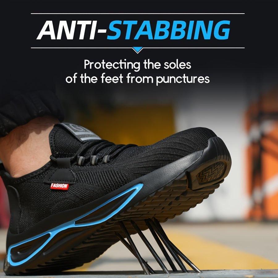 Men's Lightweight Breathable Safety Shoes with Steel Toe Protection