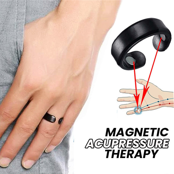 Adjustable Acupressure Ring | Hand Massage Stimulator | Magnetic Therapy Comfort Ring