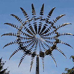 Rust-Resistant Kinetic Metal Wind Spinner Windmill for Outdoor Garden Decoration and Landscaping