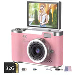 Compact Digital Camera with Swiveling Screen and Digital Zoom