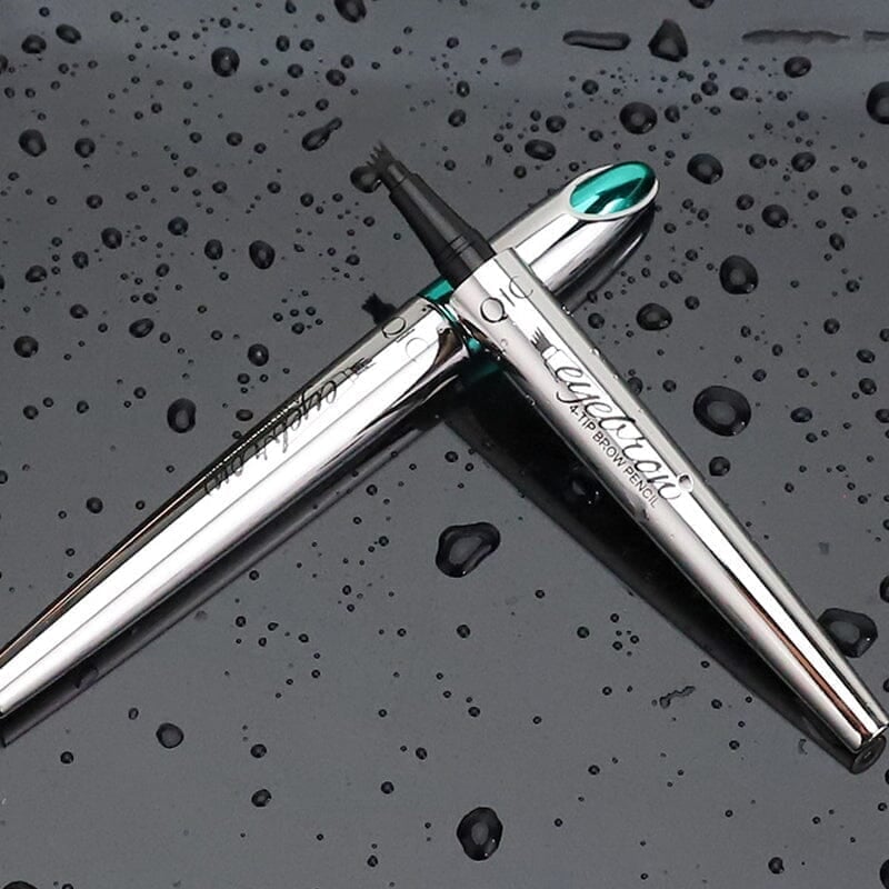 Waterproof Microblading Eyebrow Pencil with 4-Tip Design