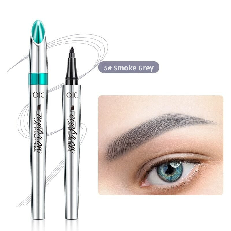 Waterproof Microblading Eyebrow Pencil with 4-Tip Design