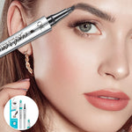 Waterproof 3D Eyebrow Pencil with 4 Fork Tips for Microblading Effect