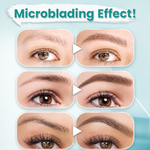 Waterproof 3D Eyebrow Pencil with 4 Fork Tips for Microblading Effect