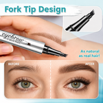 Waterproof 3D Eyebrow Pencil with 4 Fork Tips for Microblading Effect