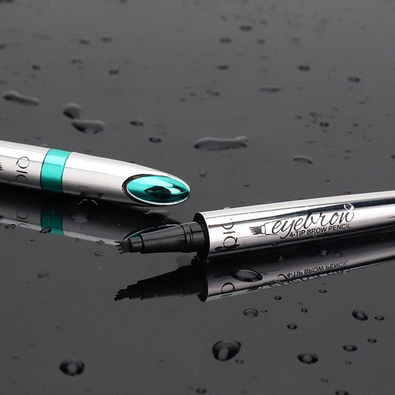 Waterproof 3D Eyebrow Pencil with 4 Fork Tips for Microblading Effect
