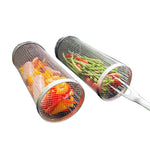 360° Rotatable BBQ Grill Basket | Even Heat Distribution | Stainless Steel Design