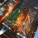360° Rotatable BBQ Grill Basket | Even Heat Distribution | Stainless Steel Design