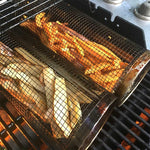360° Rotatable BBQ Grill Basket | Even Heat Distribution | Stainless Steel Design