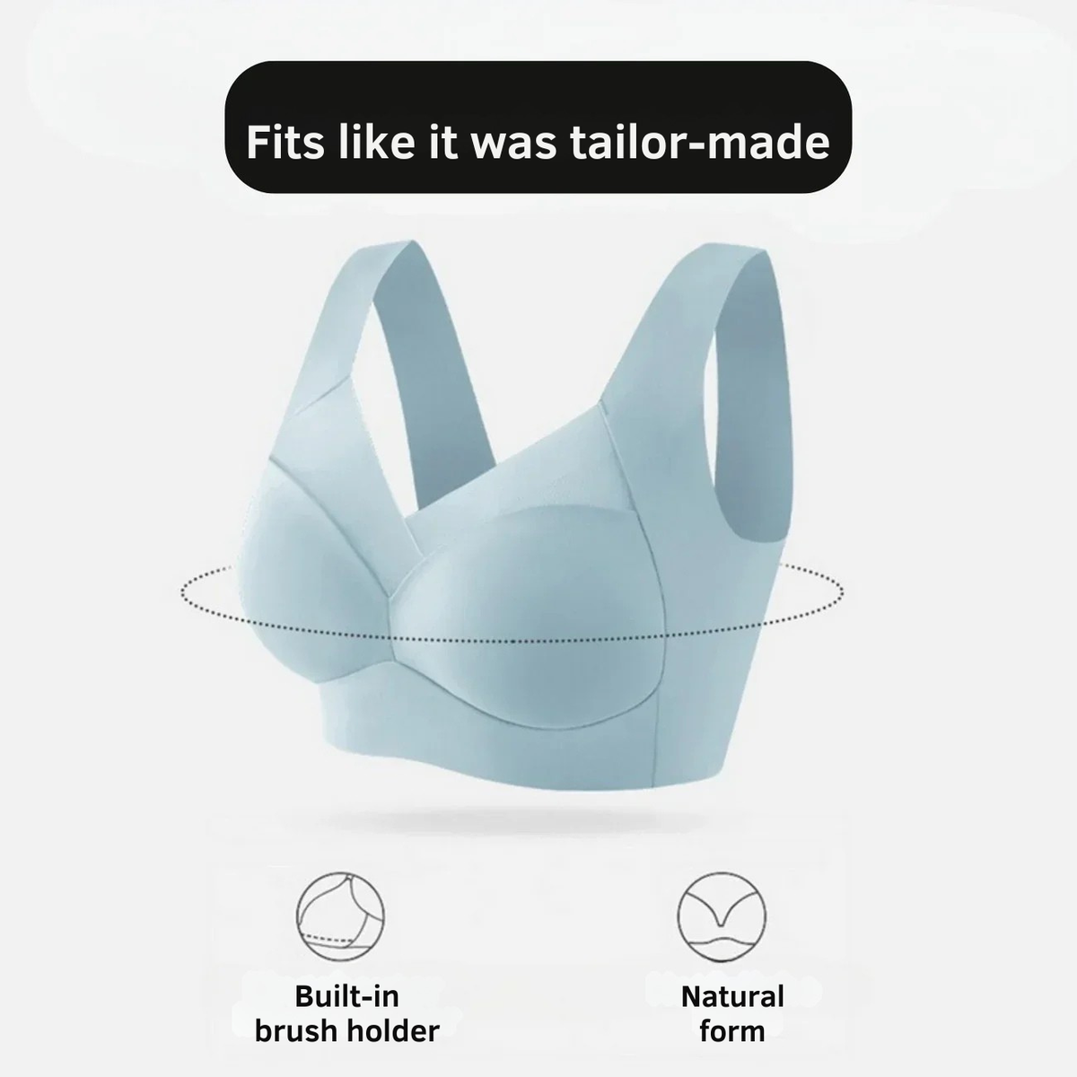 Underwire-Free Bra | Seamless Comfort Design | Soft Push-Up Support