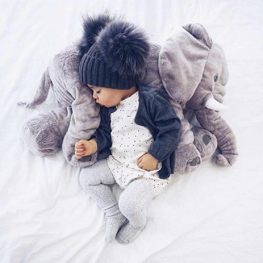 Soft and Cuddly Elephant Baby Pillow – Perfect for Snuggling