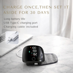 Wrist Blood Pressure Monitor | Touchscreen with Voice Function | Rechargeable