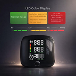 Wrist Blood Pressure Monitor | Touchscreen with Voice Function | Rechargeable