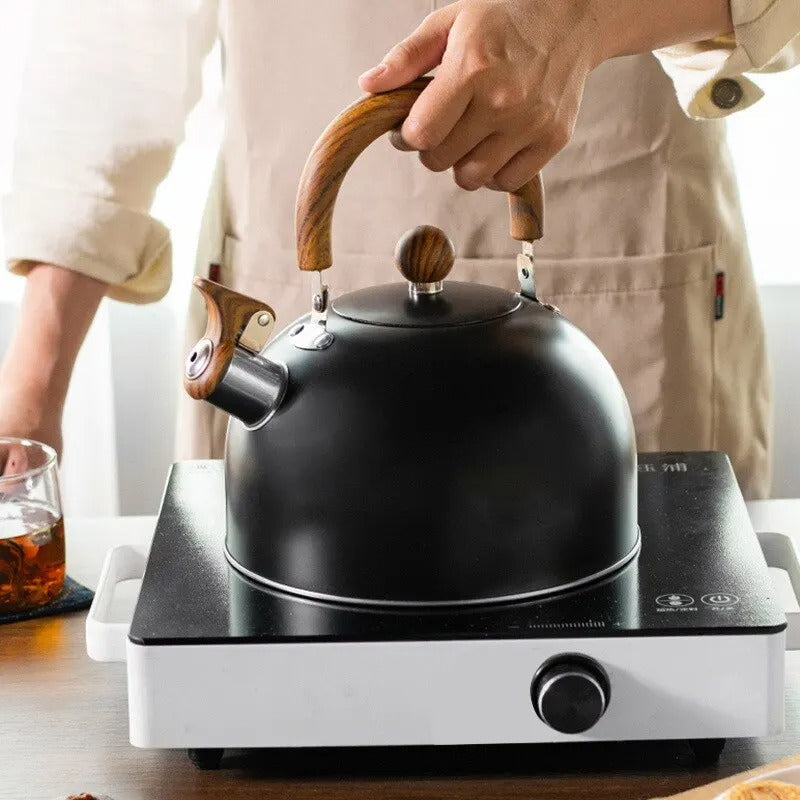 Adjustable Stainless Steel Kettle with Whistle - 2.5L/3L